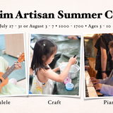 Minim Artisan Summer Camp 2026 - Ukulele, Piano & Craft